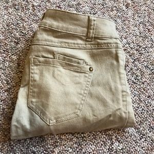 Tan skinny jeans